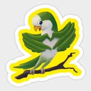 Quaker parrot Sticker